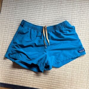 Patagonia size M barely baggies, blue/teal color